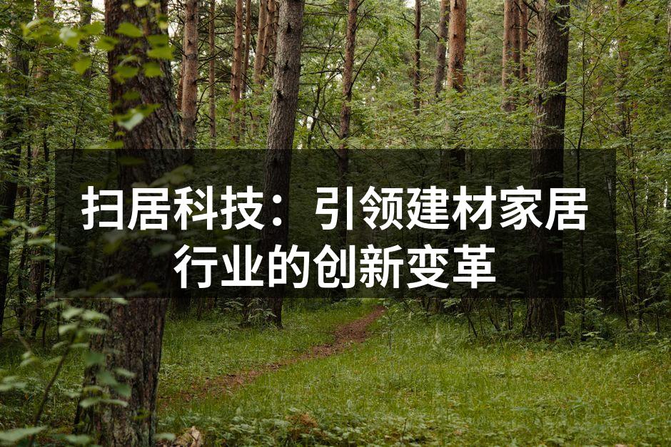 扫居科技：引领建材家居行业的创新变革